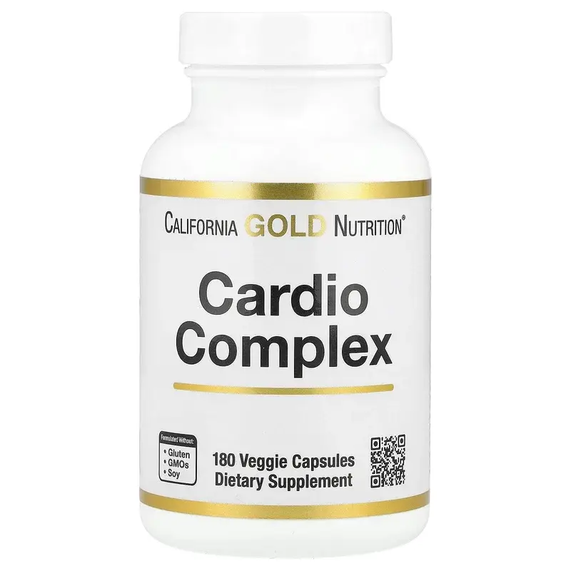 California Gold Nutrition, Cardio Complex with CardioAmino Blend, CardioPhyto Blend and Coenzyme Q10, 180 Veggie Capsules