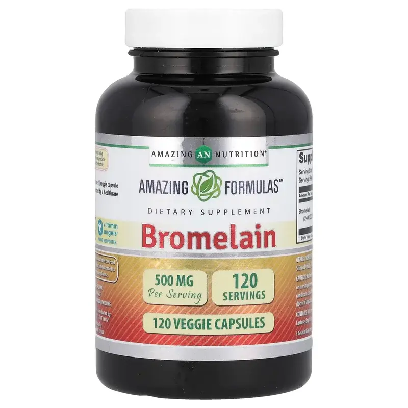 Amazing Nutrition, Bromelain, 500 mg, 120 Veggie Capsules