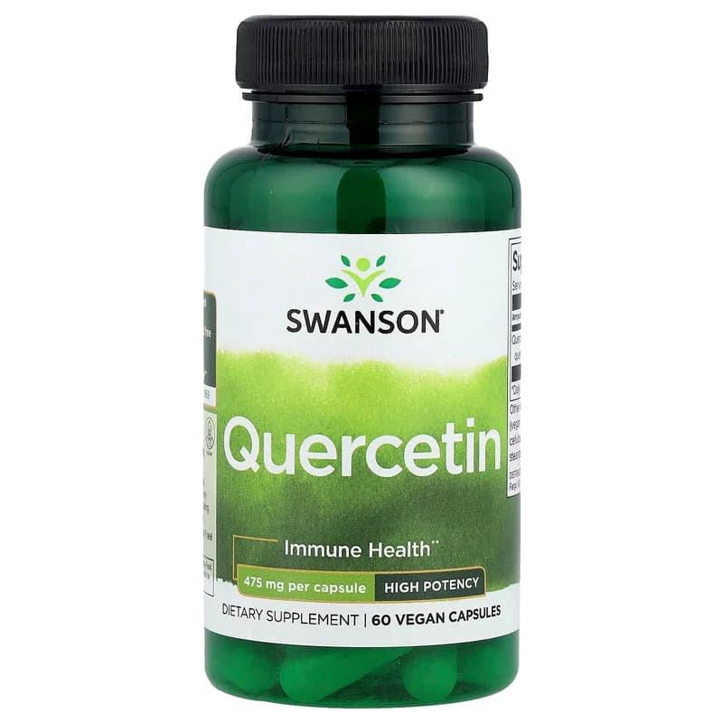 Swanson, Quercetin, High Potency, 475 mg, 60 Vegan Capsules