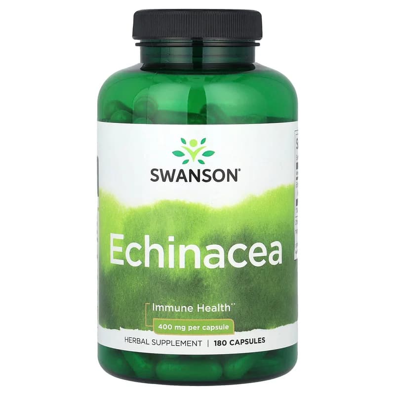 Swanson, Echinacea, 400 mg, 180 Capsules