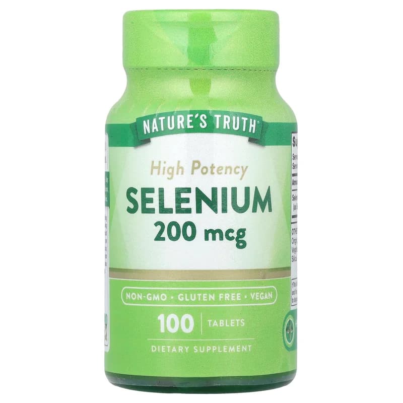 Nature's Truth, Selenium, High Potency, 200 mcg, 100 Tablets