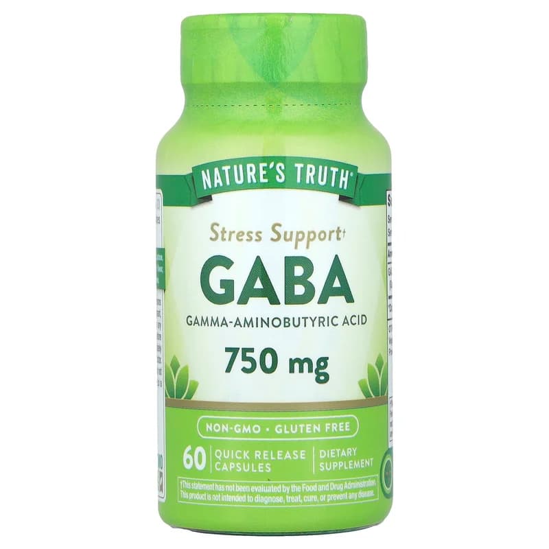 Nature's Truth, GABA, 750 mg, 60 Quick Release Capsules