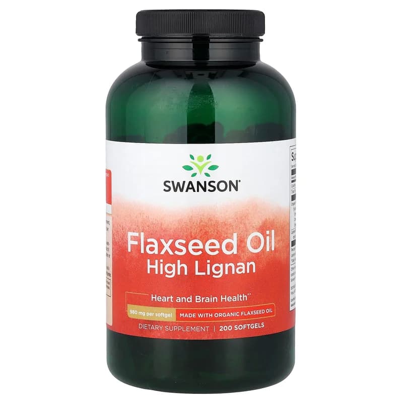 Swanson, Flaxseed Oil High Lignan, 200 Softgels