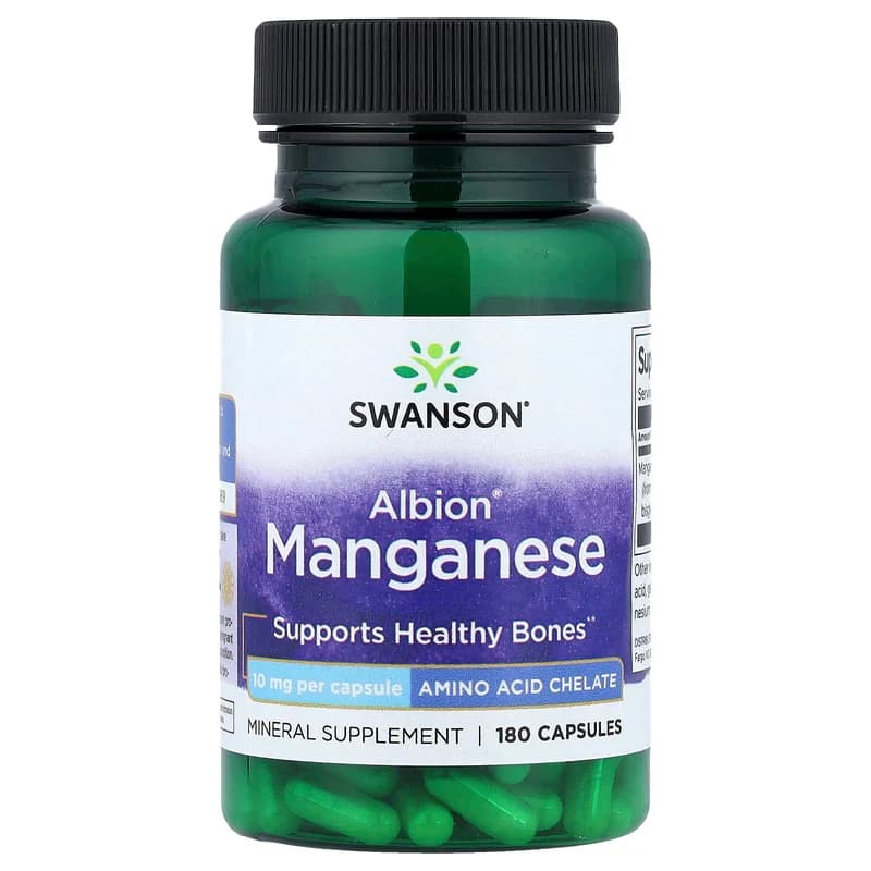 Swanson, Albion® Manganese, 10 mg, 180 Capsules