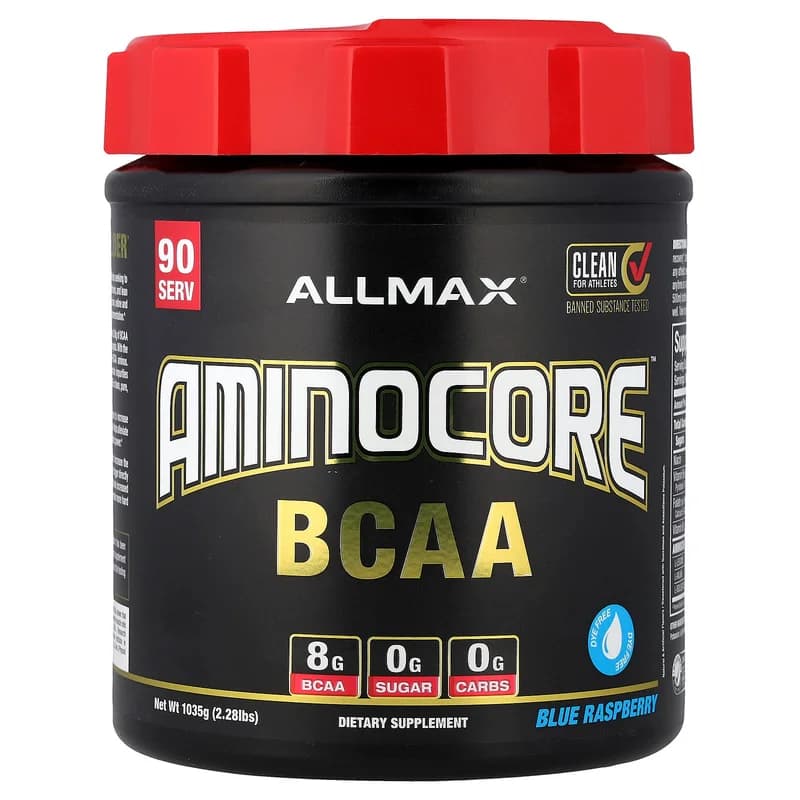 ALLMAX, AMINOCORE™ BCAA, Blue Raspberry, 2.28 lbs (1,035 g)
