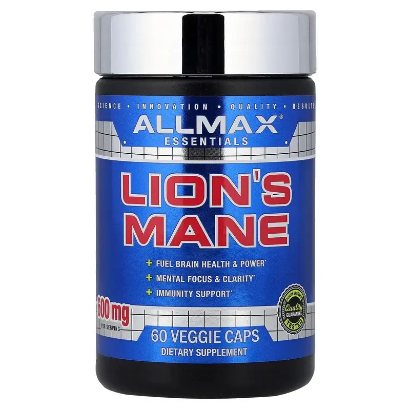 ALLMAX, Essentials, Lion's Mane, 60 Veggie Caps (300 mg Per capsule)