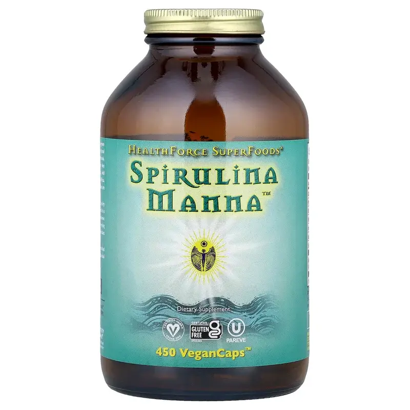 HealthForce Superfoods, Spirulina Manna™, 450 VeganCaps™