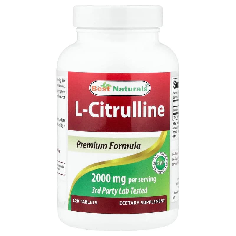 Best Naturals, L-Citrulline, 120 Tablets (1,000 mg per Tablet)