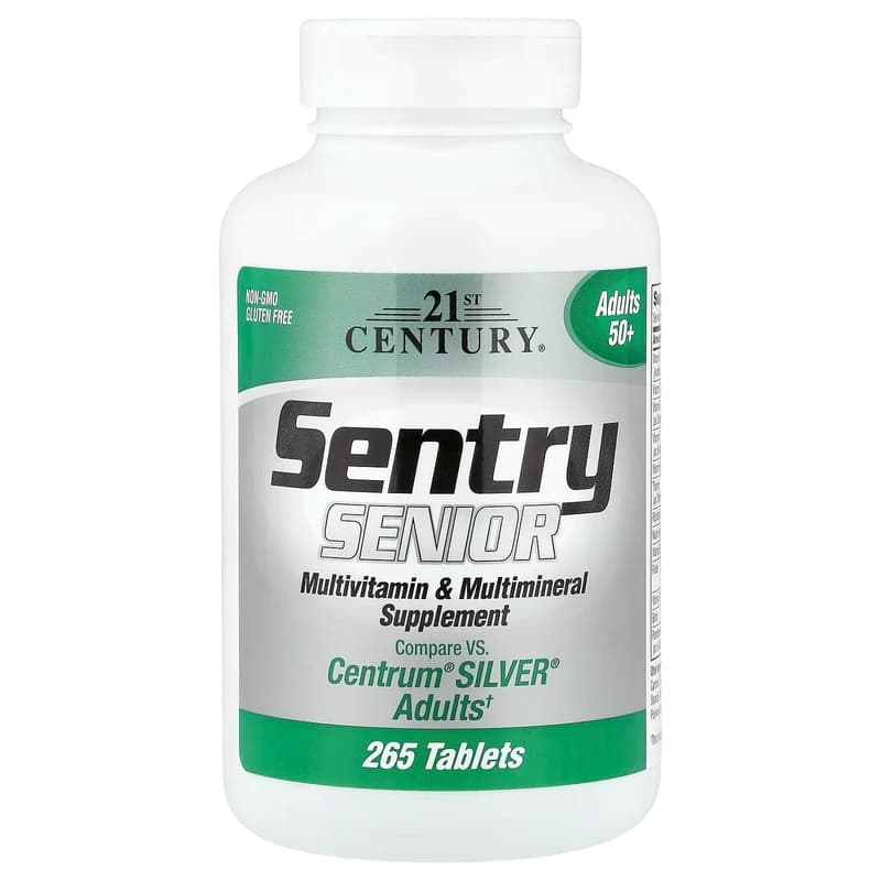 21st Century, Sentry Senior, Multivitamin & Multimineral Supplement, Adults 50+, 265 Tablets