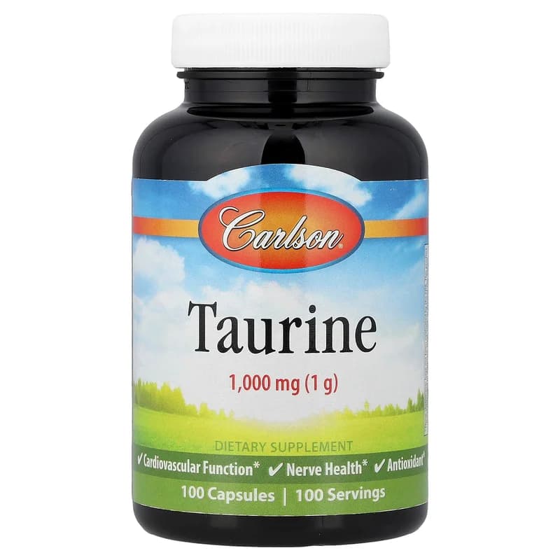 Carlson, Taurine, 1,000 mg, 100 Capsules