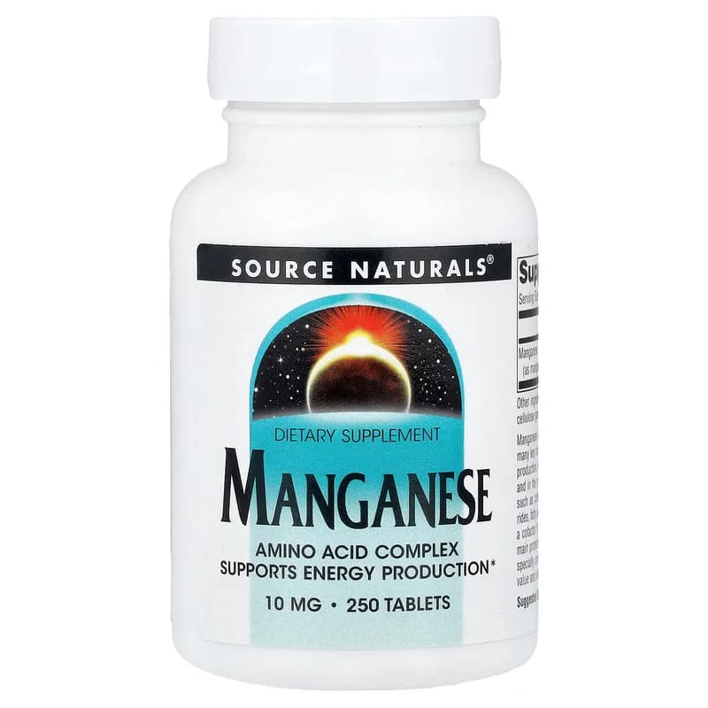 Source Naturals, Manganese, 10 mg, 250 Tablets