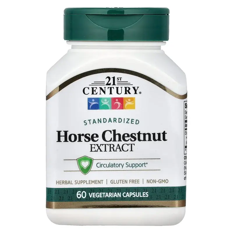 21st Century, Horse Chestnut Extract, Standardized, 60 Vegetarian Capsules (300 mg per Capsules)