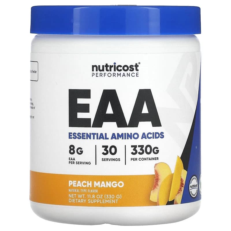 Nutricost, Performance, EAA Powder, Peach Mango, 11.8 oz (330 g)