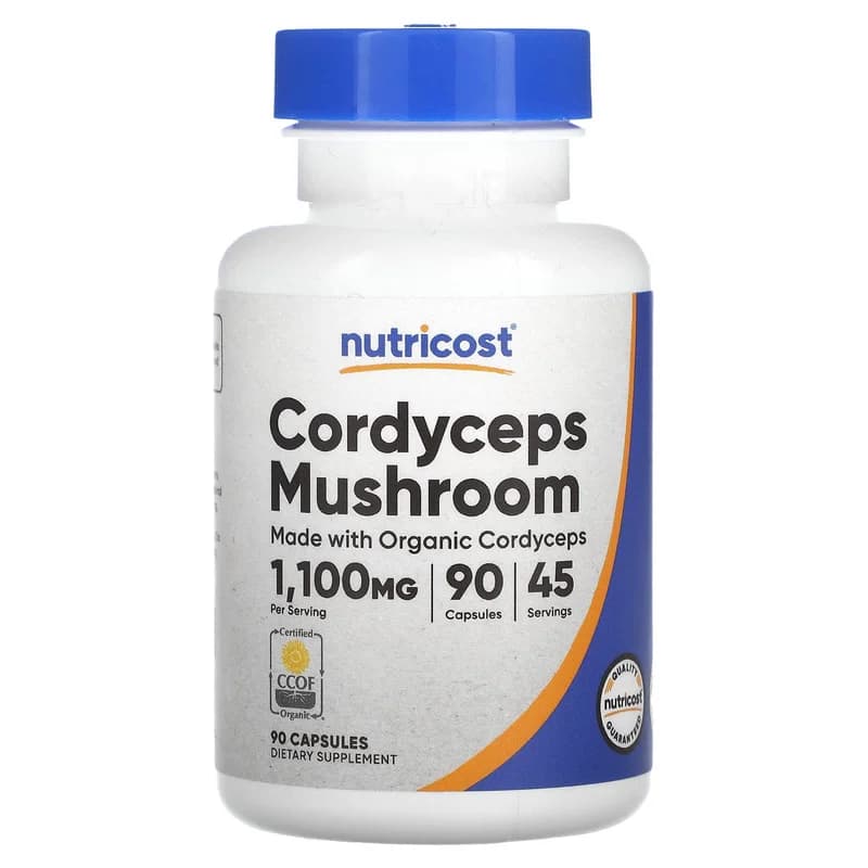 Nutricost, Cordyceps Mushroom, 90 Capsules (550 mg per Capsule)