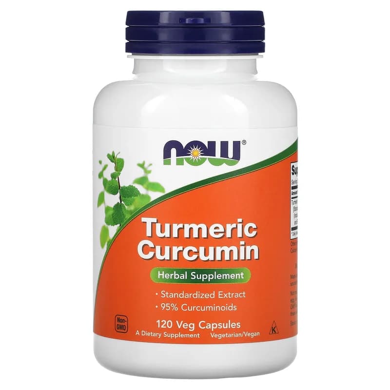NOW Foods, Turmeric Curcumin, 120 Veg Capsules (665 mg per Capsule)
