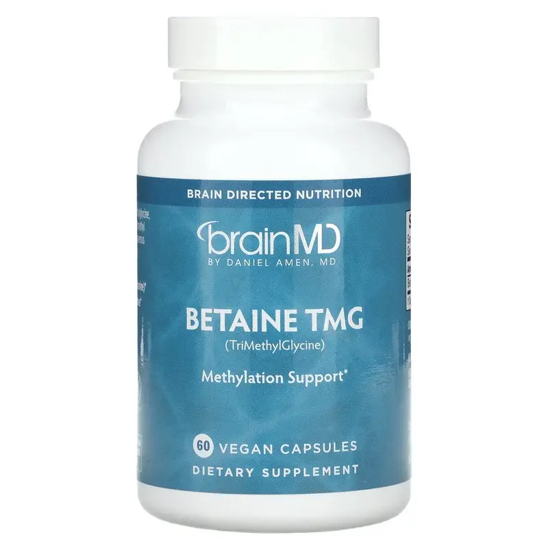 BrainMD, Betaine TMG, 60 Vegan Capsules (500 mg per Capsules)
