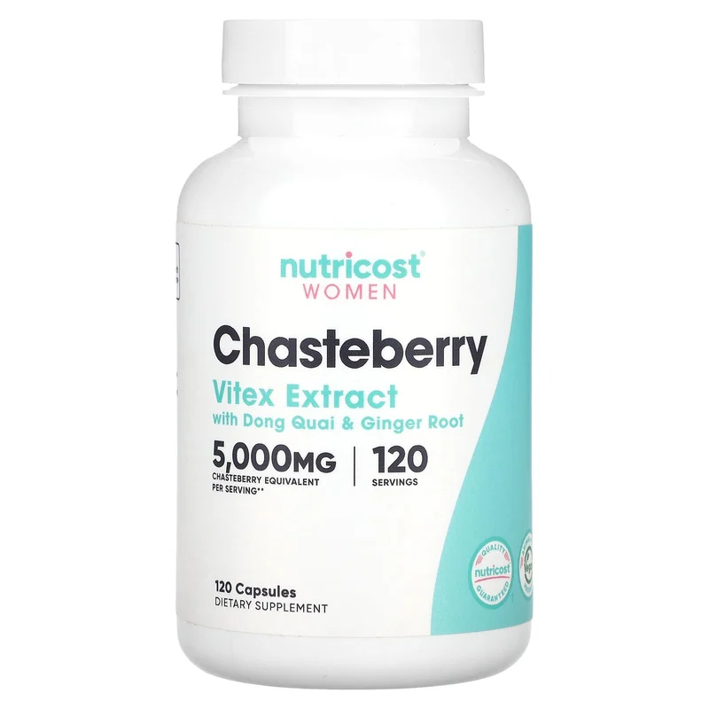 Nutricost, Women, Chasteberry with Dong Quai & Ginger Root, 5,000 mg, 120 Capsules