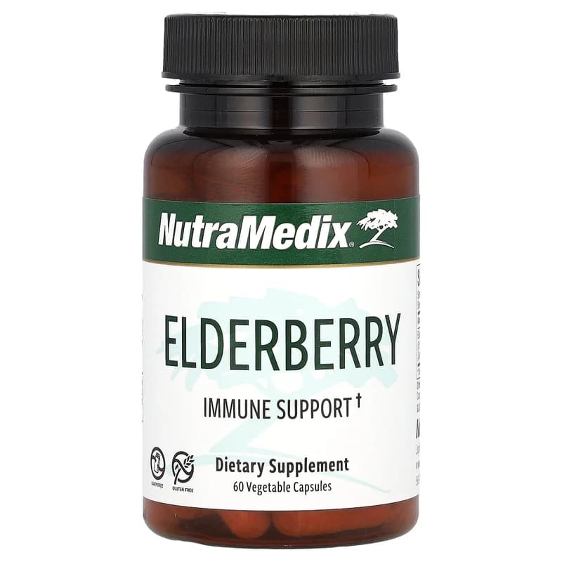 NutraMedix, Elderberry, Immune Support, 500 mg, 60 Vegetable Capsules