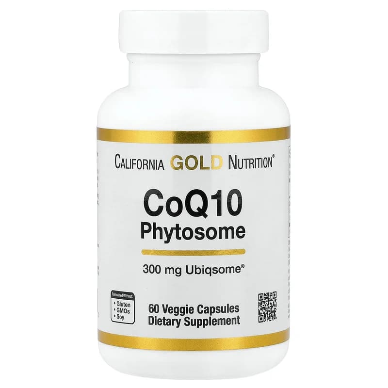 California Gold Nutrition, CoQ10 Phytosome, 300 mg, 60 Veggie Capsules