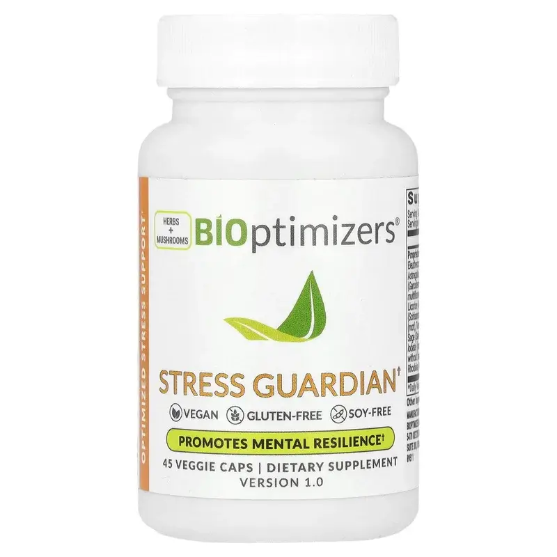 BIOptimizers, Stress Guardian, 45 Veggie Caps