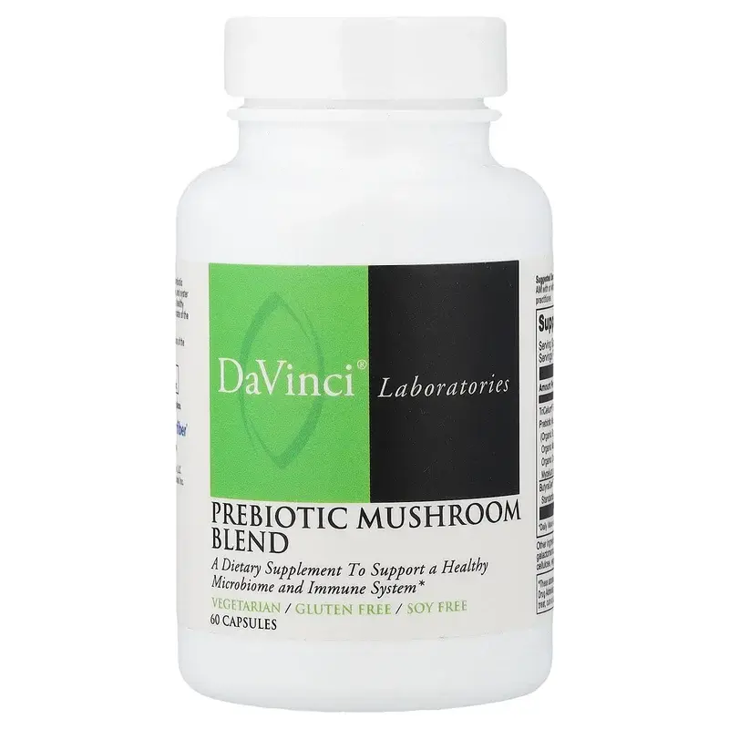 DaVinci Laboratories, Prebiotic Mushroom Blend, 60 Capsules