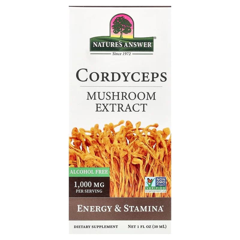 Nature's Answer, Cordyceps, Mushroom Extract, Alcohol Free, 1 fl oz (30 ml)