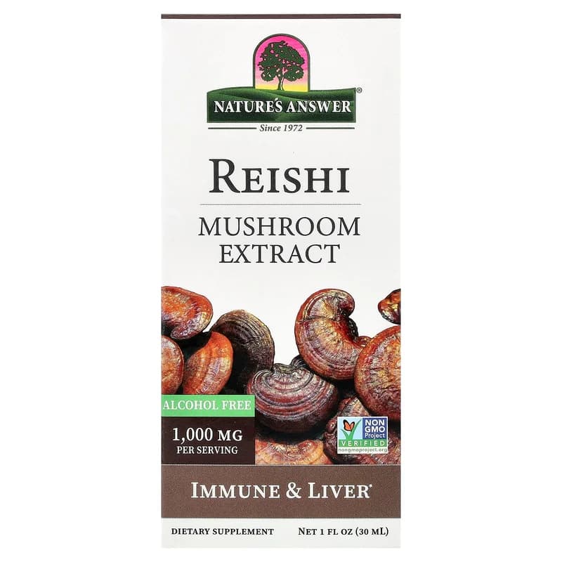 Nature's Answer, Reishi, Mushroom Extract, Alcohol Free, 1 fl oz (30 ml)