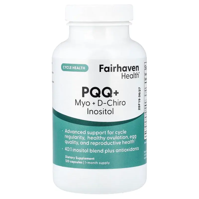 Fairhaven Health, PQQ + Myo + D-Chiro Inositol, 120 Capsules