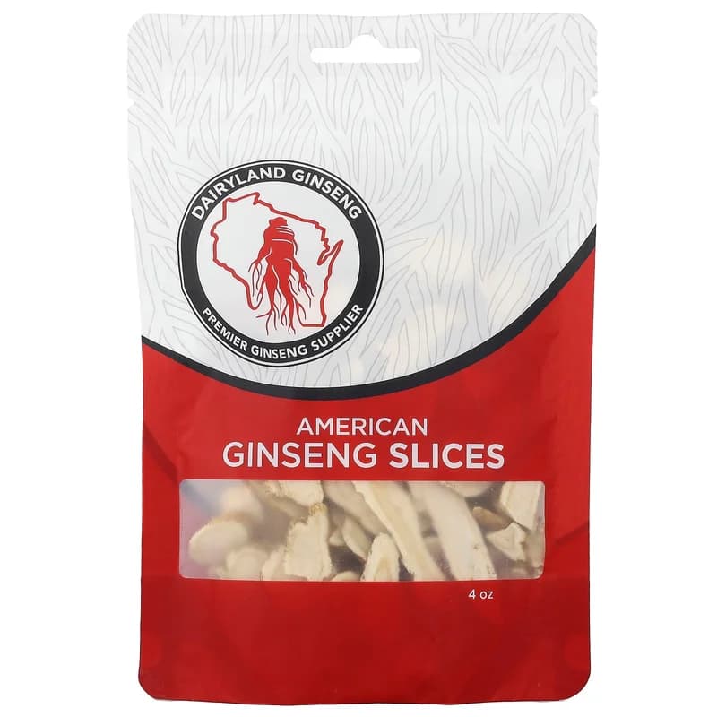 Dairyland Ginseng, American Ginseng Slices, 4 oz