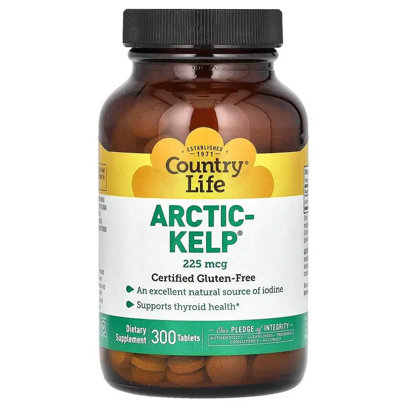 Country Life, Arctic-Kelp, 225 mcg, 300 Tablets