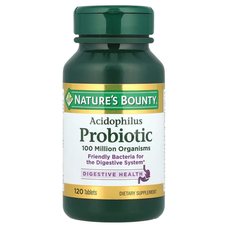 Nature's Bounty, Acidophilus Probiotic, 120 Tablets (0.5 mg per Tablet)