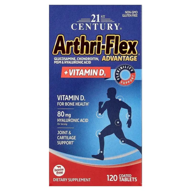 21st Century, Arthri-Flex Advantage® + Vitamin D3, 120 Coated Tablets