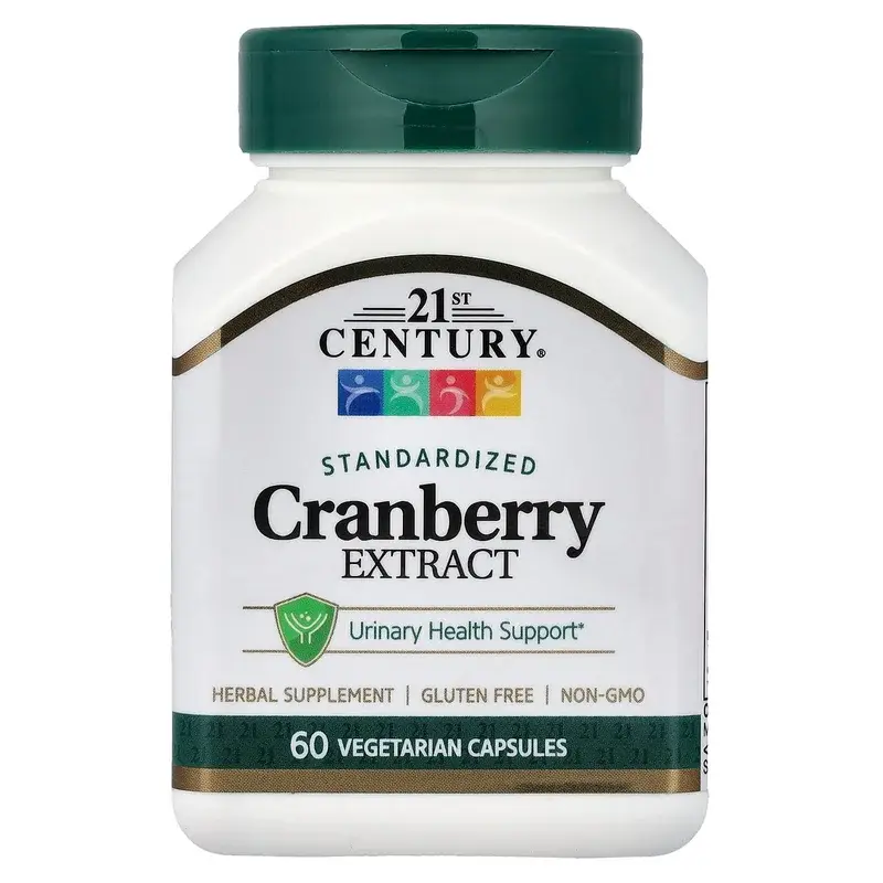 21st Century, Cranberry Extract, Standardized, 60 Vegetarian Capsules