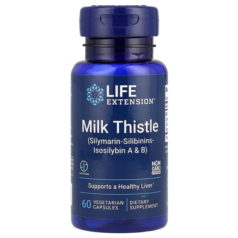 Life Extension, Milk Thistle, 60 Vegetarian Capsules (750 mg per Capsule)