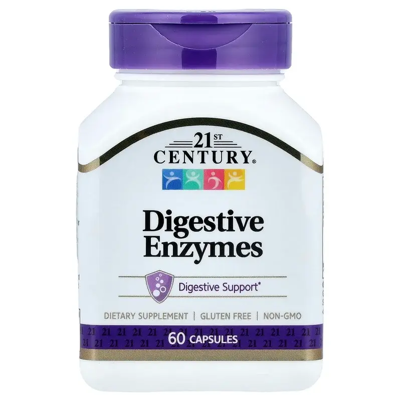 21st Century, Digestive Enzymes, 60 Capsules