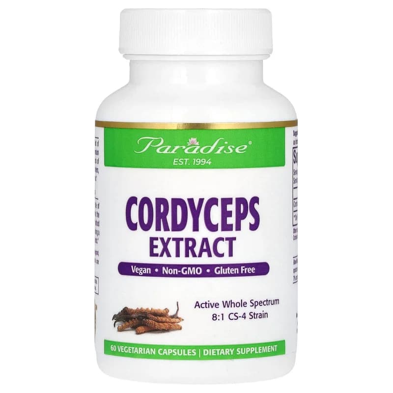 Paradise Herbs, Cordyceps Extract, 60 Vegetarian Capsules (400 mg per Capsule)