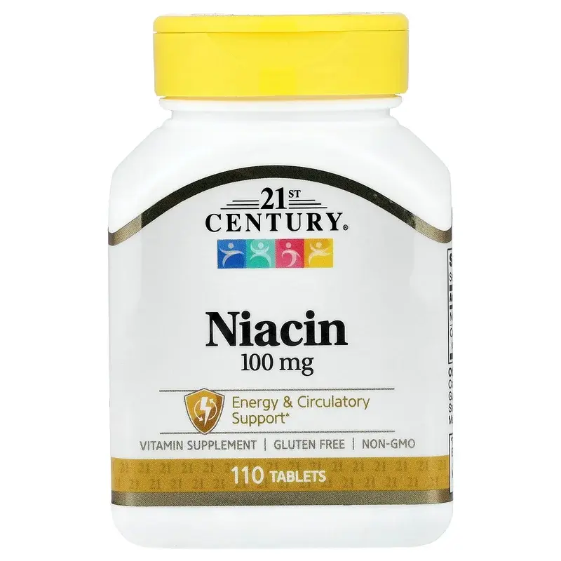 21st Century, Niacin, 100 mg, 110 Tablets