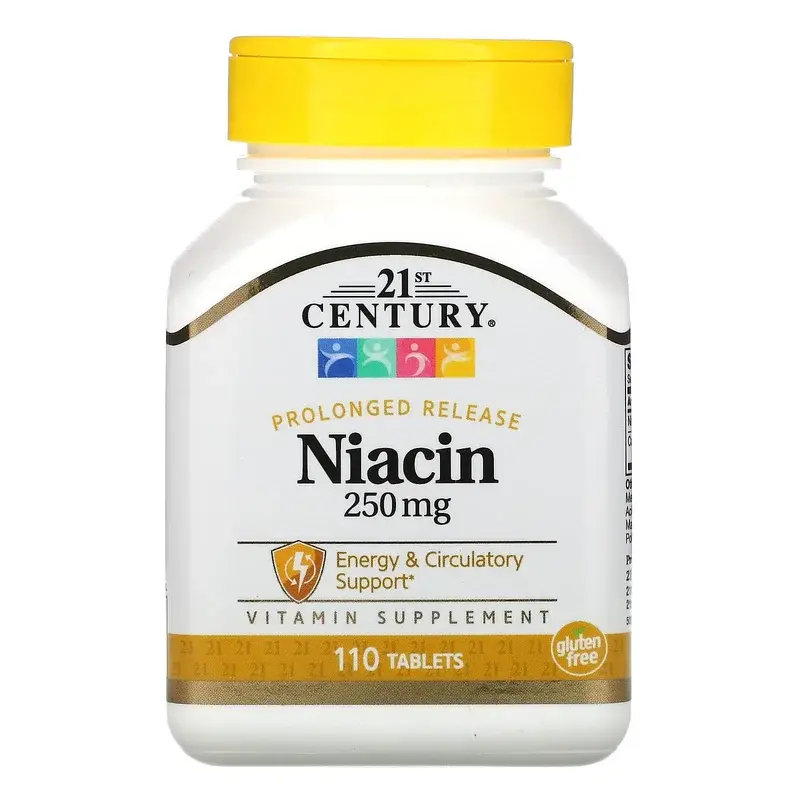 21st Century, Niacin, Prolonged Release, 110 Tablets