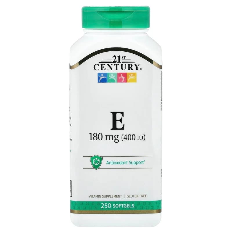 21st Century, Vitamin E, 180 mg (400 IU), 250 Softgels