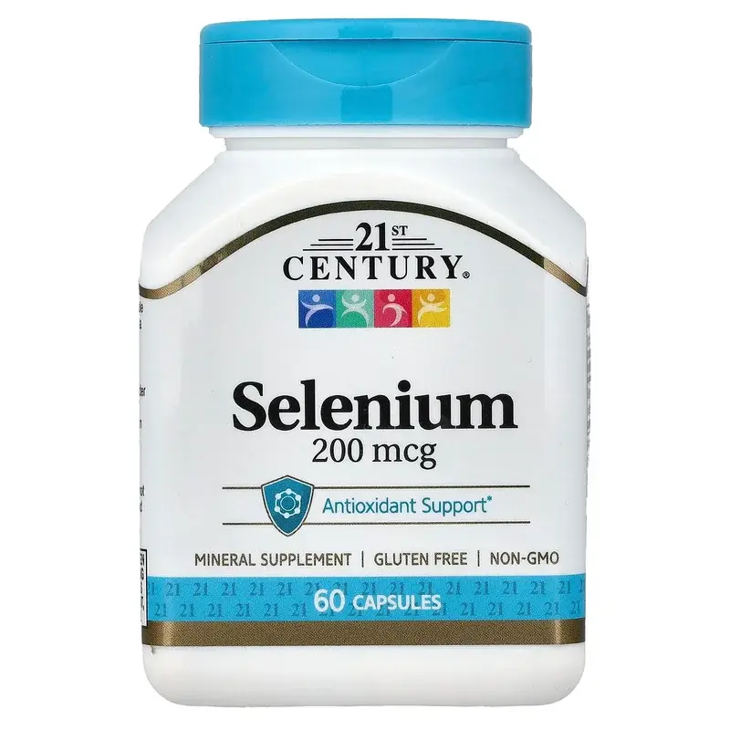 21st Century, Selenium, 200 mcg, 60 Capsules
