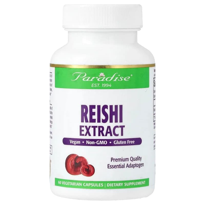 Paradise Herbs, Reishi Extract, 60 Vegetarian Capsules (400 mg per Capsule)