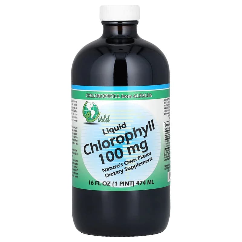 World Organic, Liquid Chlorophyll, 16 fl oz (474 ml)