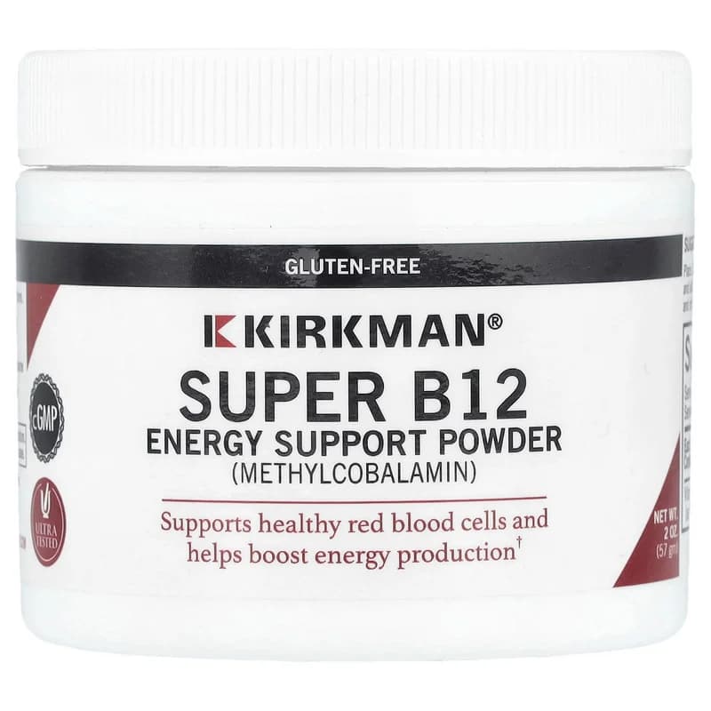 Kirkman Labs, Super B12, Energy Support Powder, 2 oz (57 g)