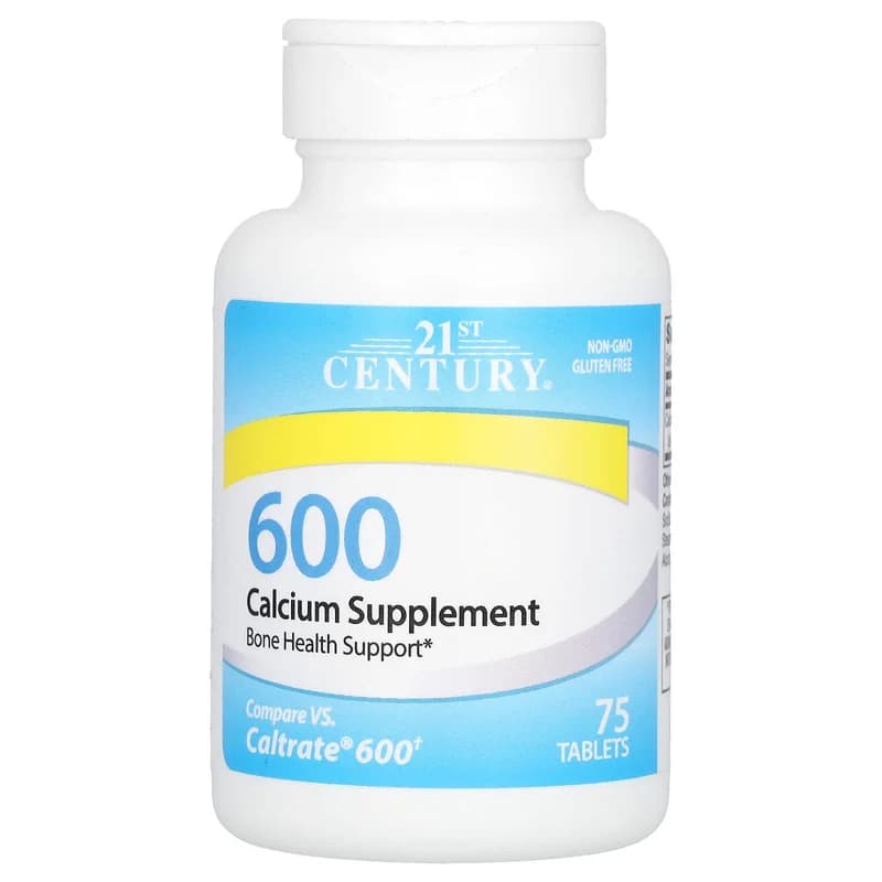 21st Century, Calcium Supplement 600, 75 Tablets (600 mg per Tablet)