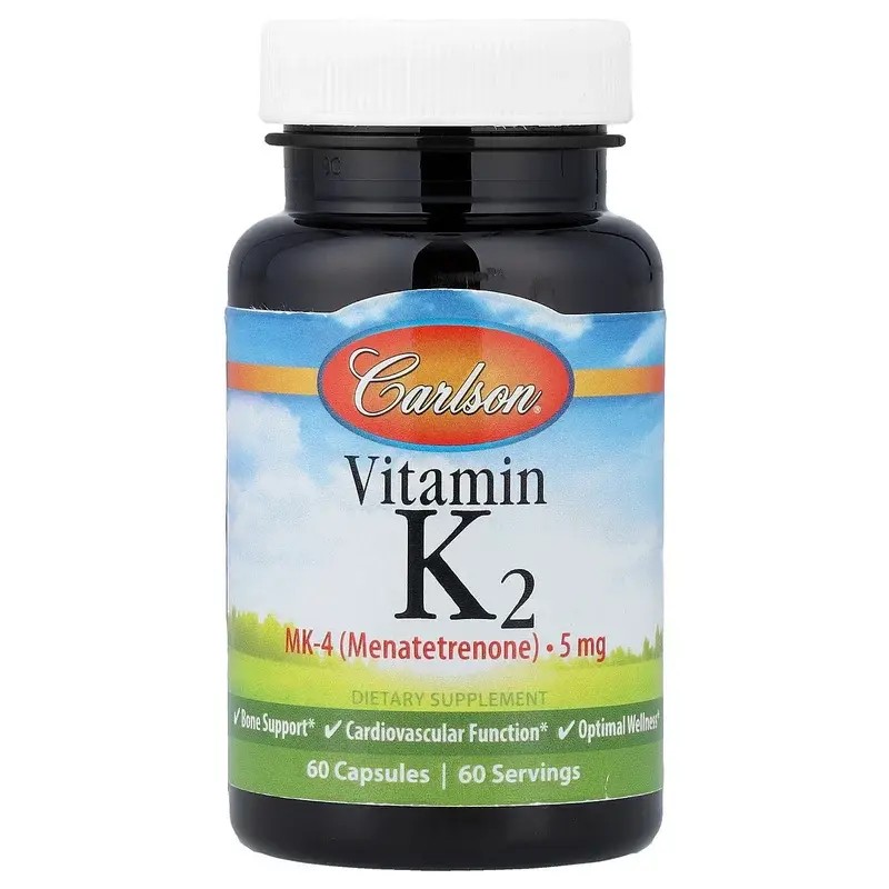 Carlson, Vitamin K2, 5 mg, 60 Capsules