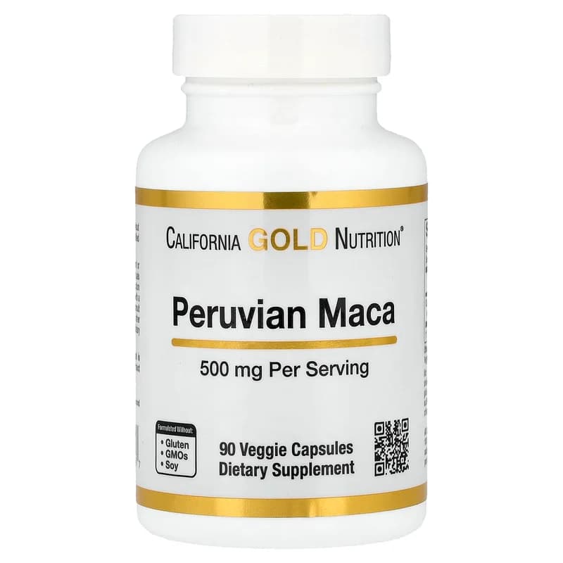 California Gold Nutrition, Peruvian Maca, 500 mg, 90 Veggie Capsules