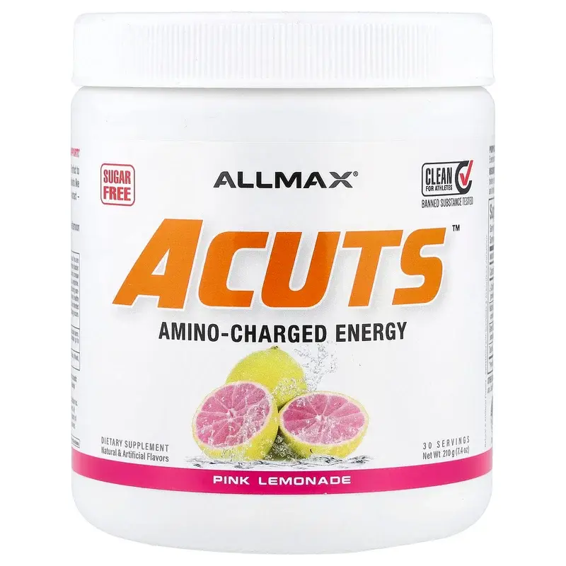 ALLMAX, ACUTS™, Amino-Charged Energy, Pink Lemonade, 7.4 oz (210 g)