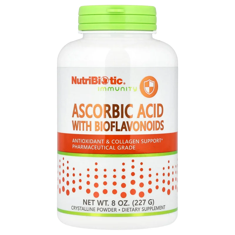 NutriBiotic, Immunity, Ascorbic Acid with Bioflavonoids, Crystalline Powder, 8 oz (227 g)