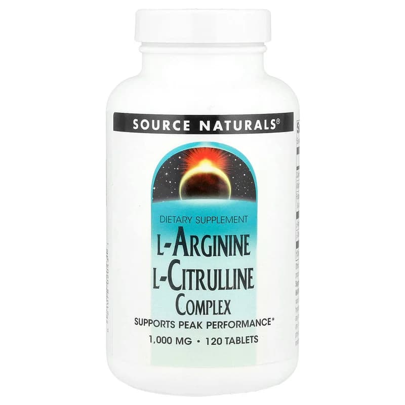 Source Naturals, L-Arginine L-Citrulline Complex, 120 Tablets