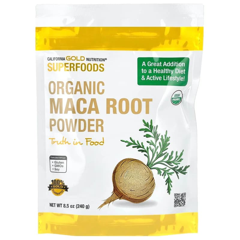 California Gold Nutrition, Superfoods, Certified Organic Peruvian Maca Root Powder, 8.5 oz (240 g)